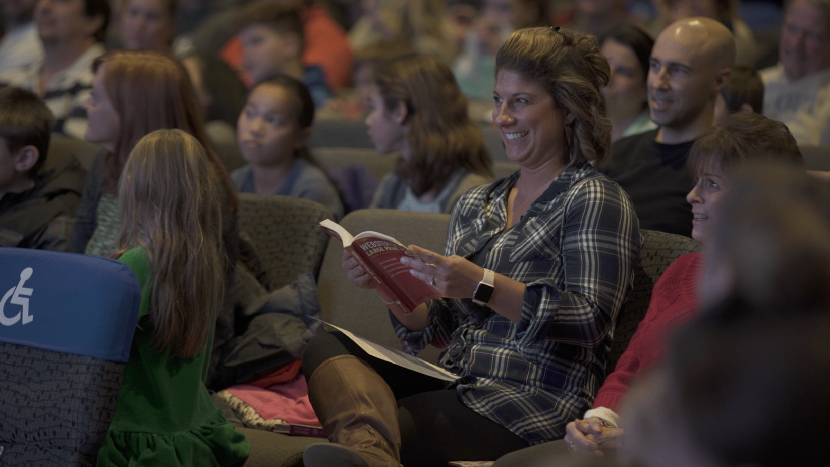 CCC woman with a book