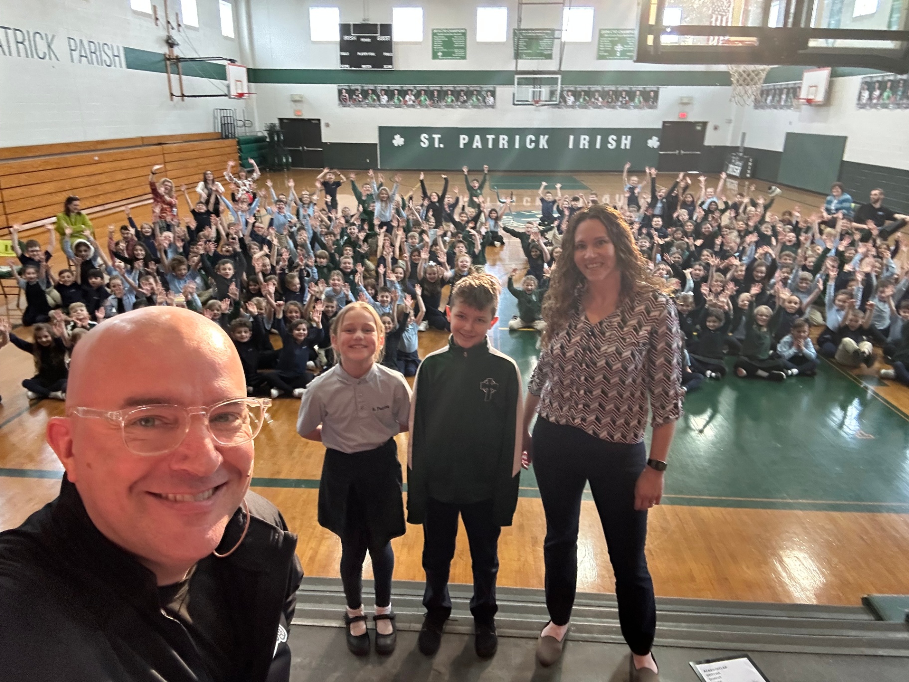 Catholic school assembly